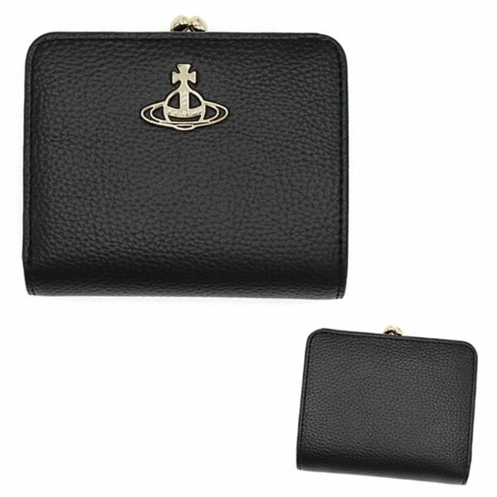 Vivienne Westwood Bifold Wallet Folding Black RE VEGAN FR PKT